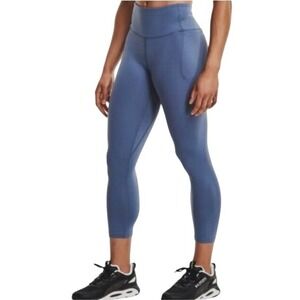 Under‎ Armour Blue HeatGear High Rise Crop Leggings Athletic Activewear Small